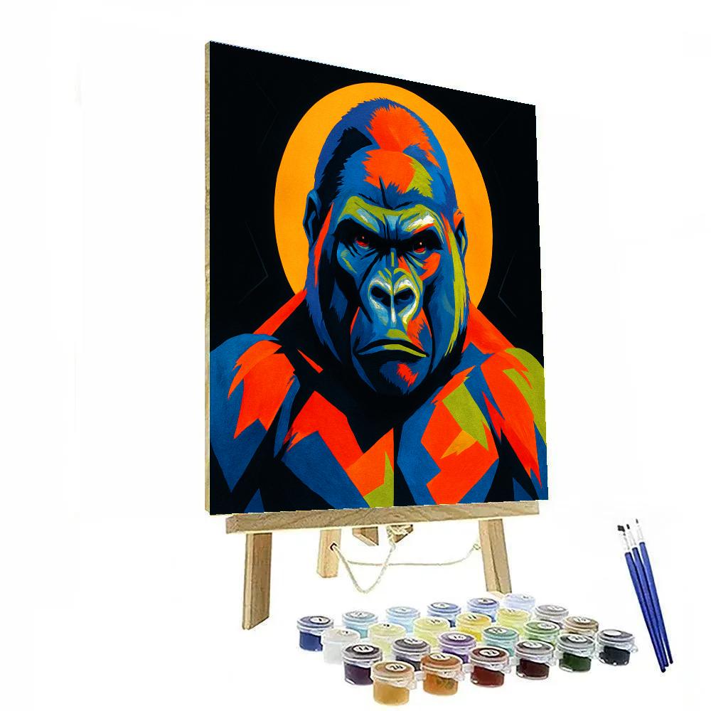 Cobalt Forge Gorilla paint by numbers