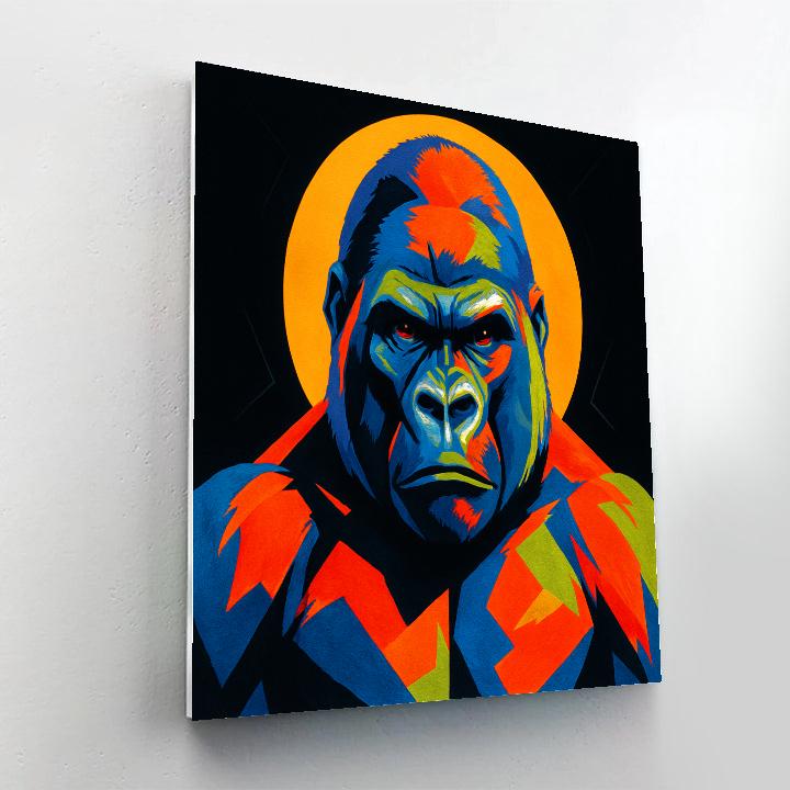 Cobalt Forge Gorilla paint by numbers