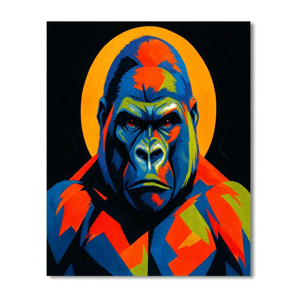 Cobalt Forge Gorilla paint by numbers