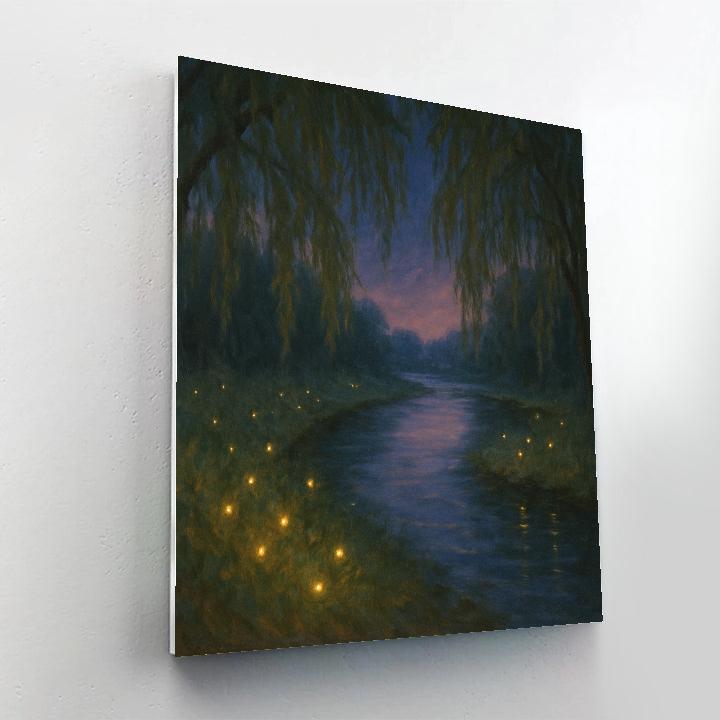 Firefly Twilight Along Willow Bend paint by numbers