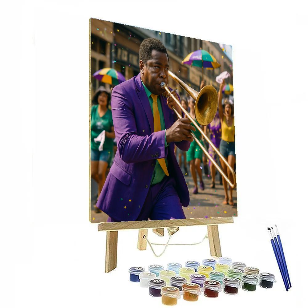 Mardi Gras Second Line Parade New Orleans Painting by numbers kit