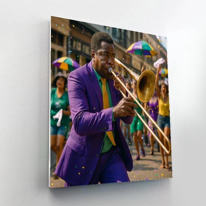 Mardi Gras Second Line Parade New Orleans Painting by numbers kit