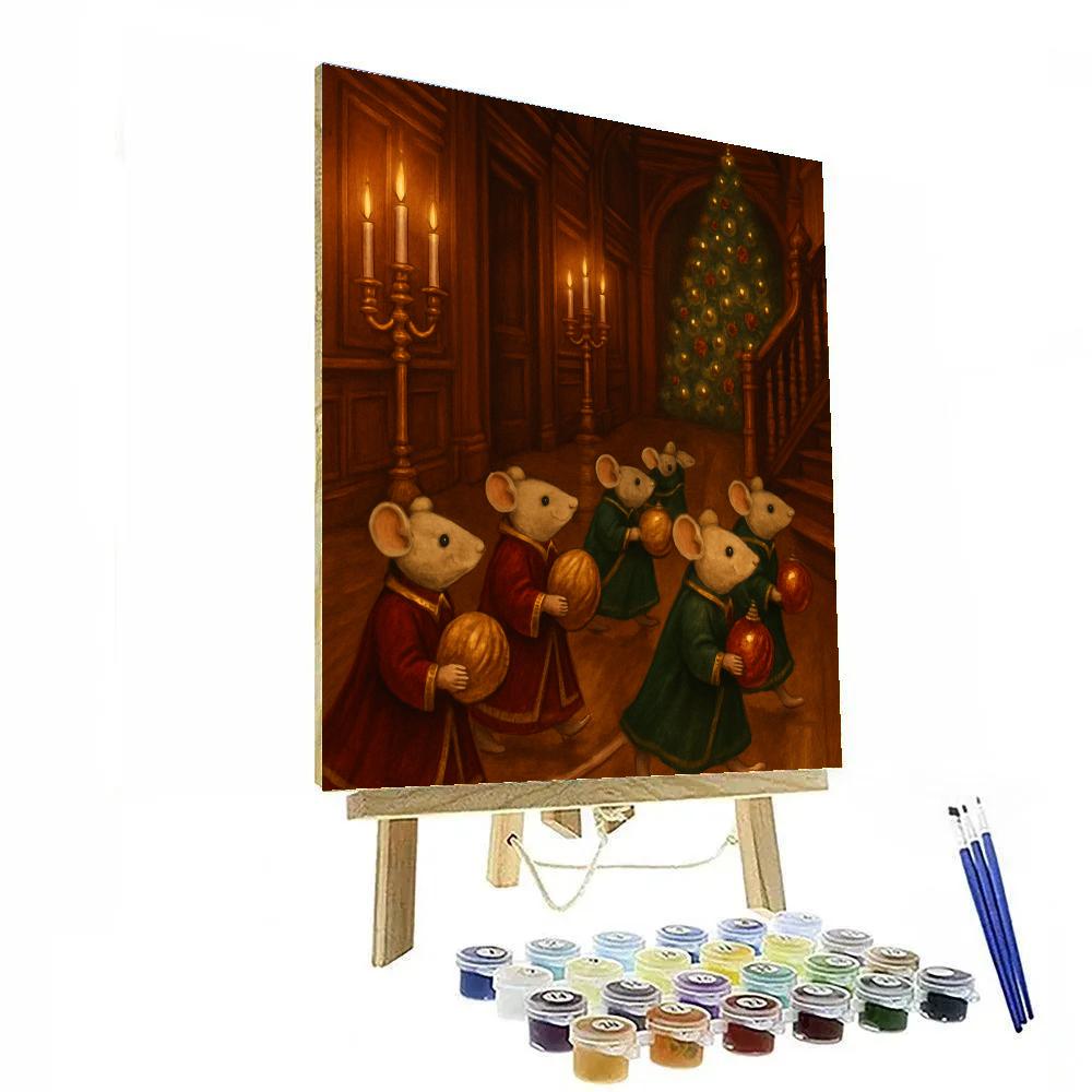 Nutcracker Mice Candlelit Parade Numbered painting kits