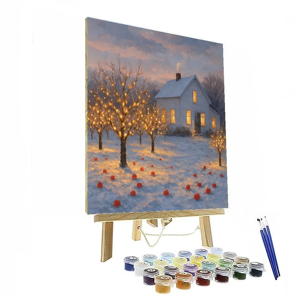 Festive Farmhouse Orchard Glow Paint by numbers kits