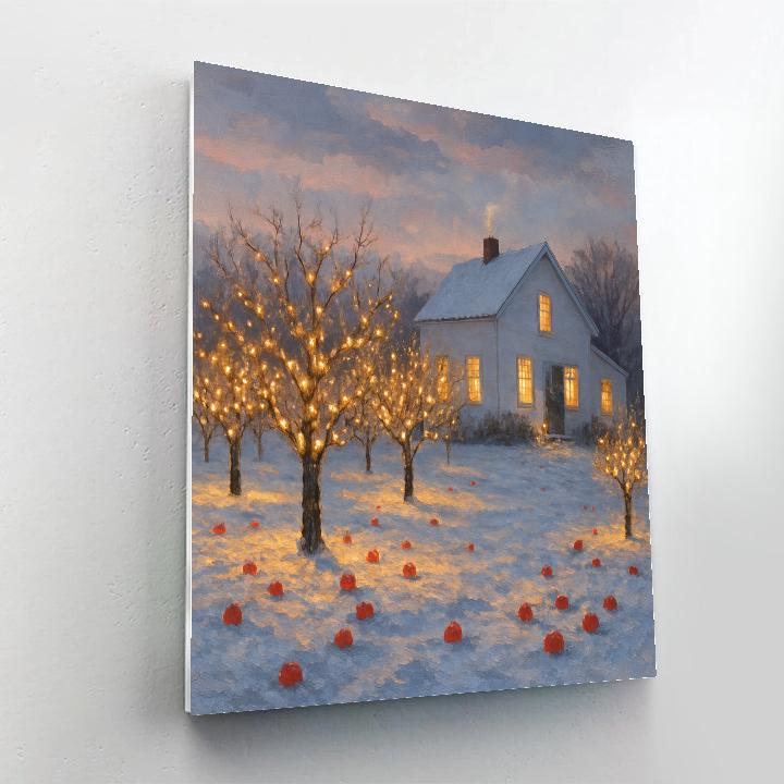 Festive Farmhouse Orchard Glow Paint by numbers kits
