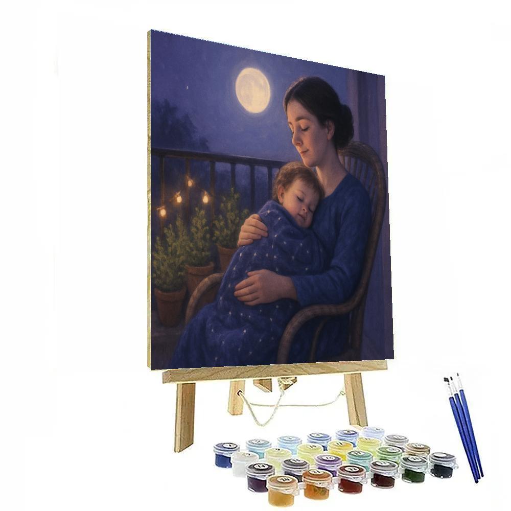 Moonlit Lullaby Balcony Paint by numbers kits