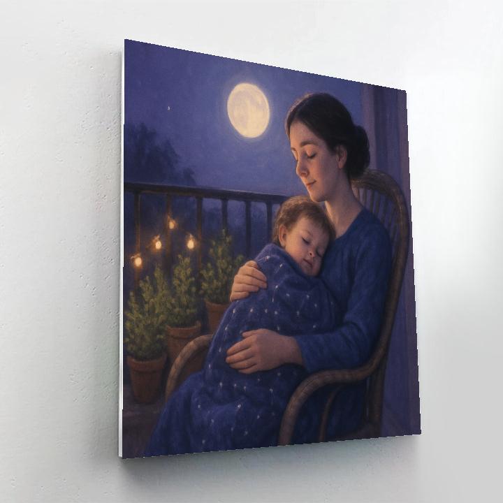 Moonlit Lullaby Balcony Paint by numbers kits