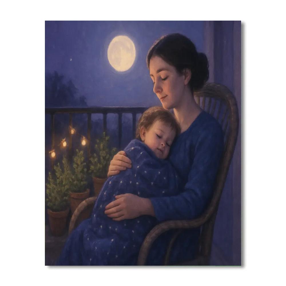 Moonlit Lullaby Balcony Paint by numbers kits