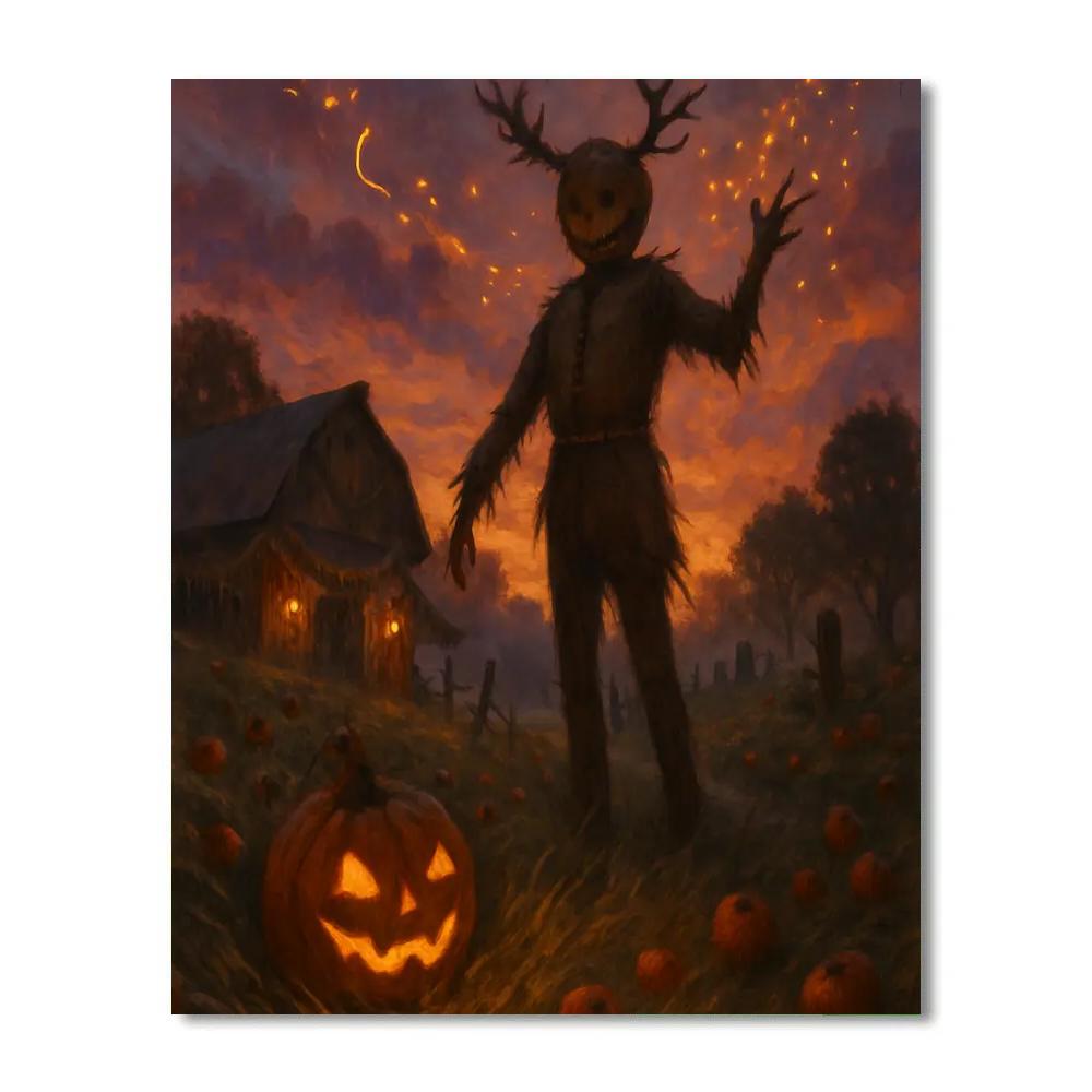 The Scarecrow And The Ember Orchard Paint by numbers kits