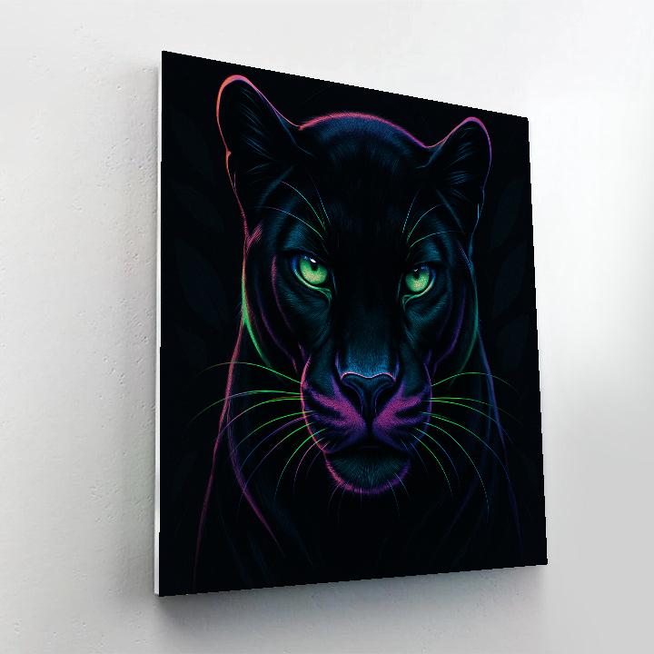 Electric Orchid Panther Gaze painting number kit
