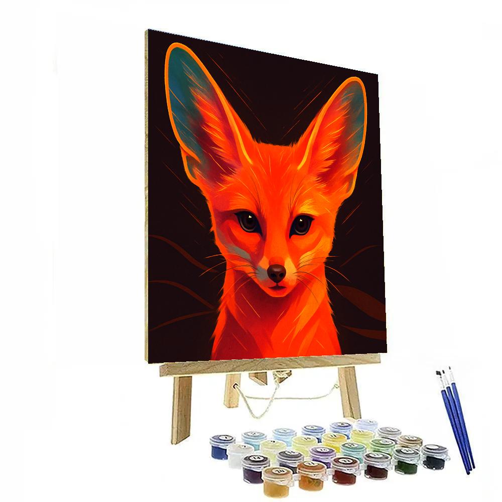 Crimson Dune Fox Mirage Paint by numbers kits