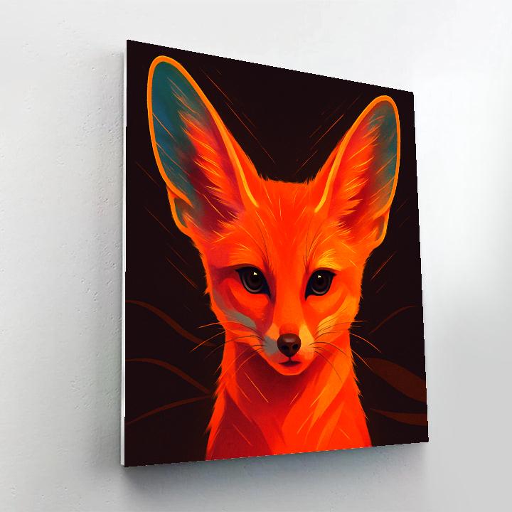 Crimson Dune Fox Mirage Paint by numbers kits