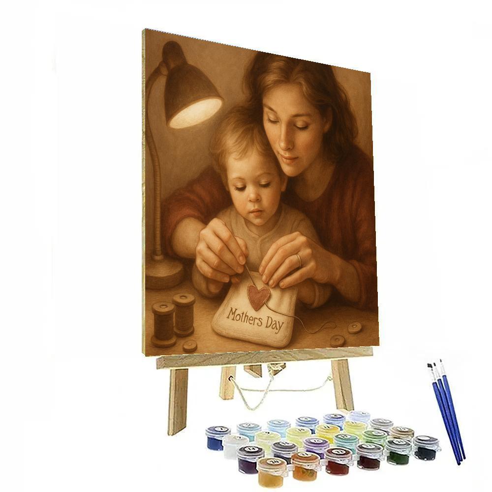 Thread Of Love Sewing Lesson DIY paint by numbers