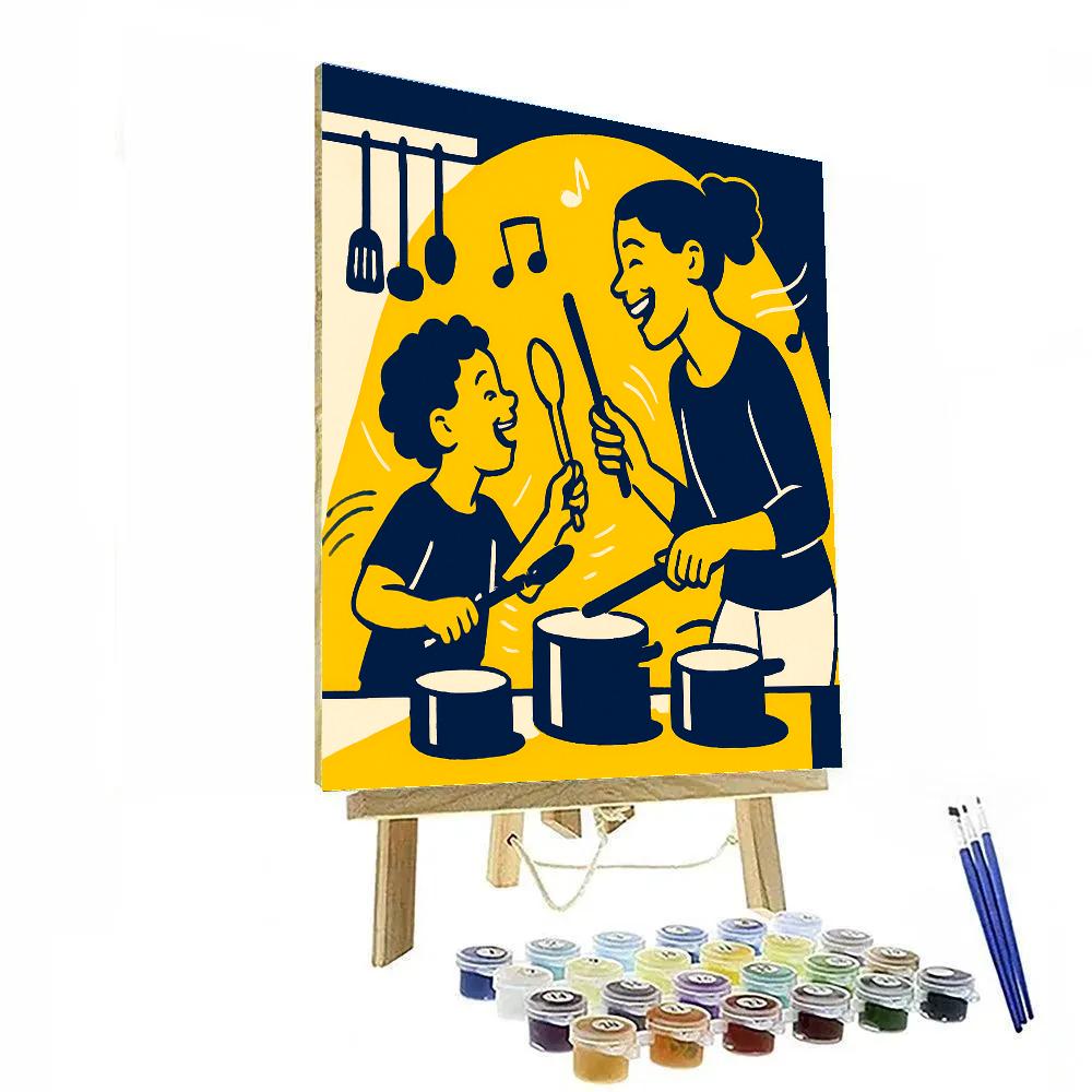 Concert Of Pots And Spoons Duet paint by number