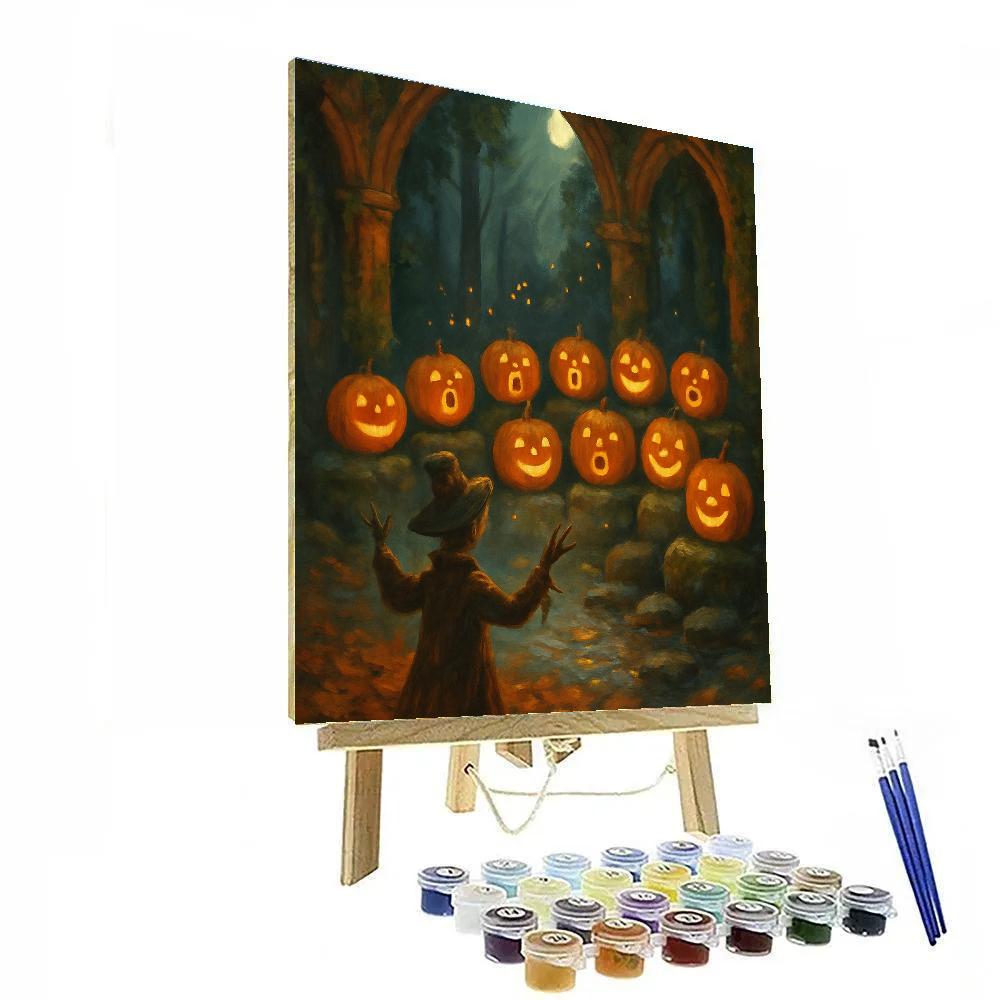The Hidden Chapel Of Jack O Lantern Choir Painting by numbers kit