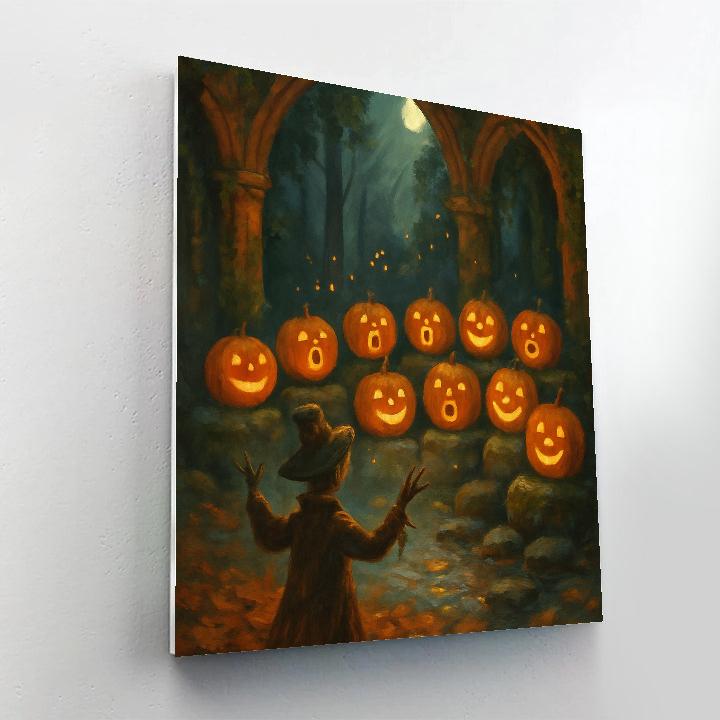 The Hidden Chapel Of Jack O Lantern Choir Painting by numbers kit