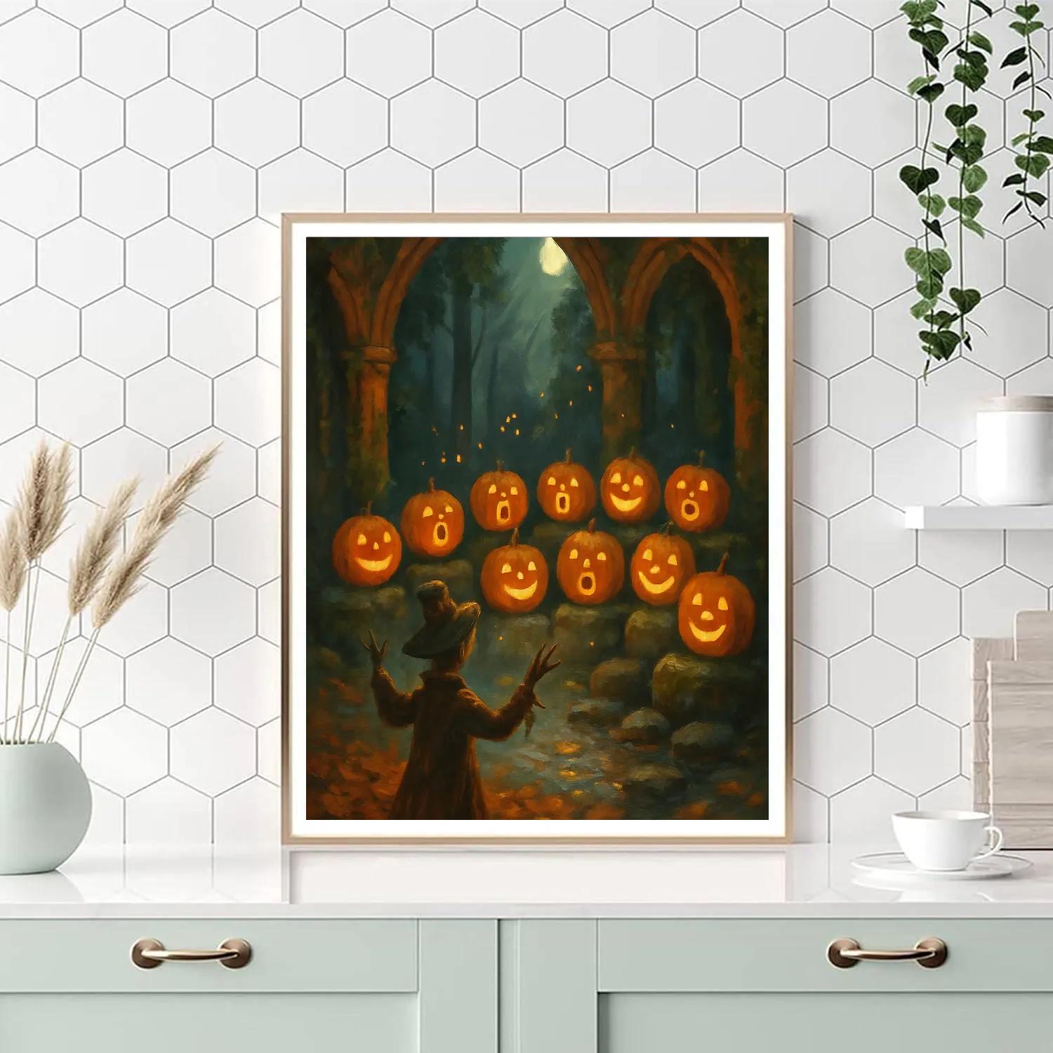 The Hidden Chapel Of Jack O Lantern Choir Painting by numbers kit