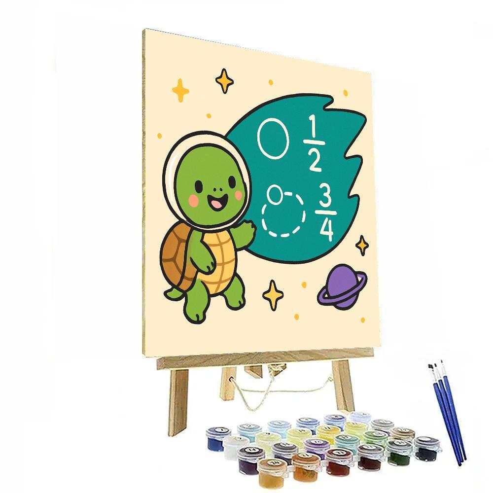 Comet Classroom Turtle Number painting