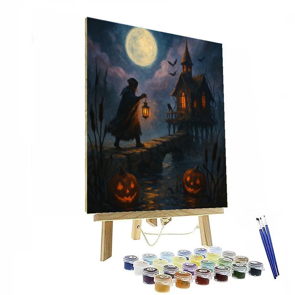 Lanterns Along The Witchlight Causeway Numbered painting kits