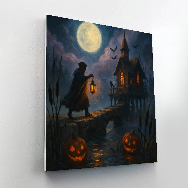 Lanterns Along The Witchlight Causeway Numbered painting kits