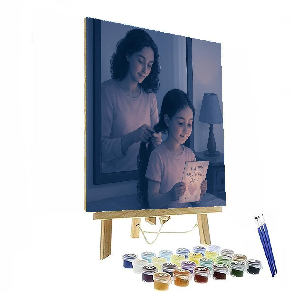 Moonlit Hair Braiding Before School paint by color