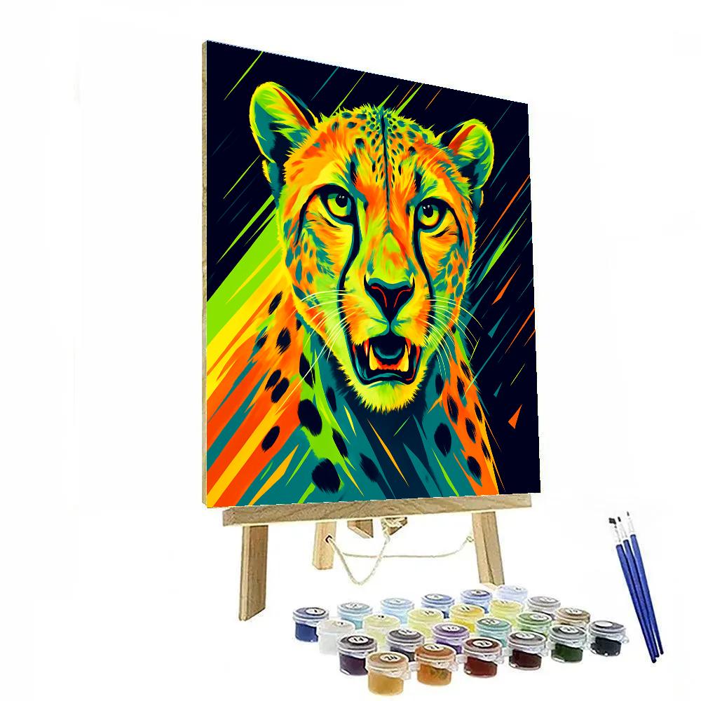 Citrus Voltage Cheetah DIY paint by numbers