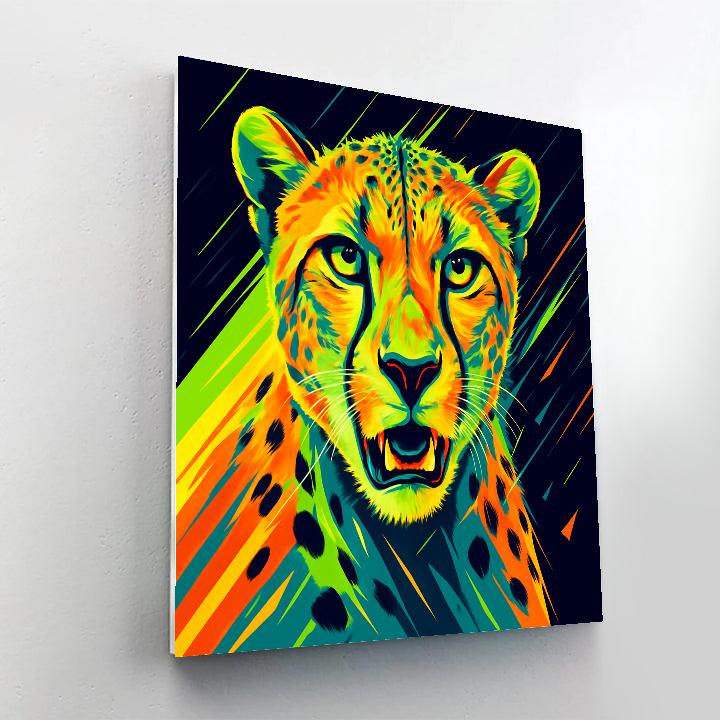 Citrus Voltage Cheetah DIY paint by numbers