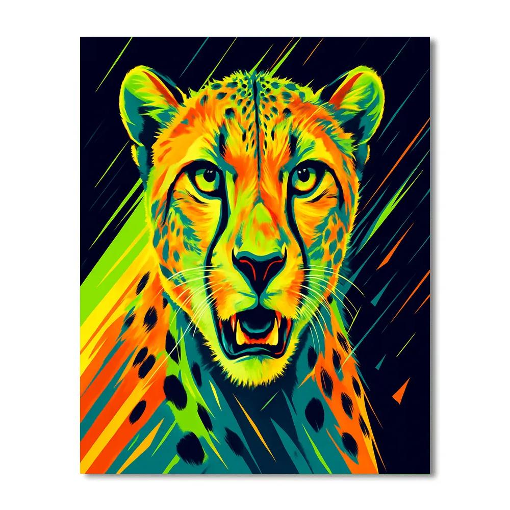 Citrus Voltage Cheetah DIY paint by numbers