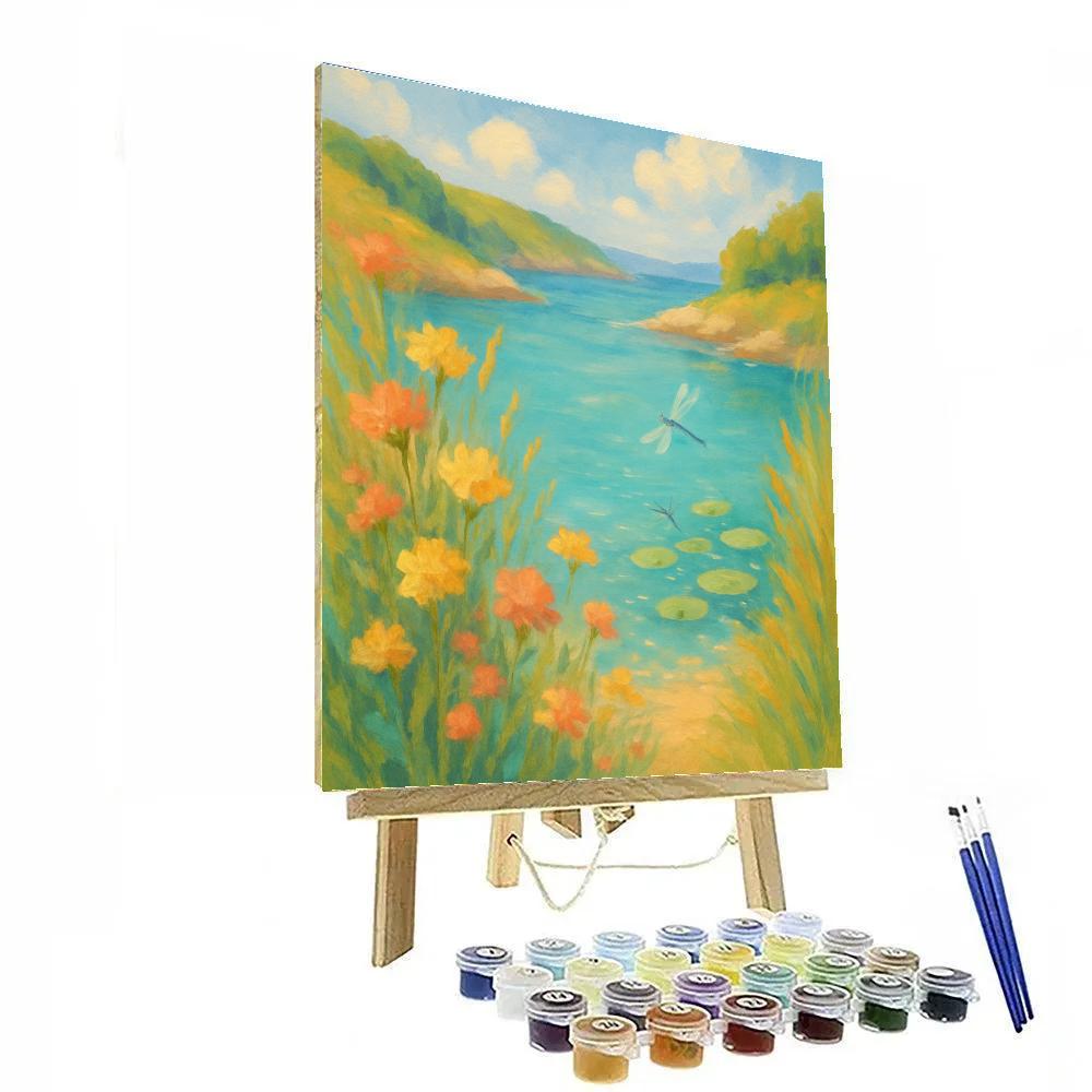 Wildflower Cove In Midday Calm Numbered painting kits