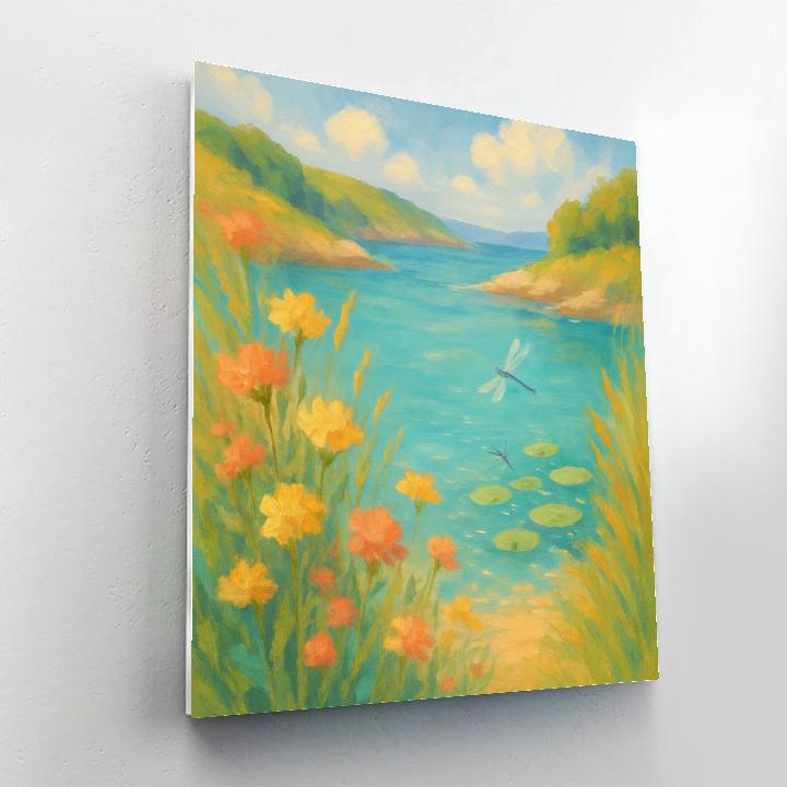 Wildflower Cove In Midday Calm Numbered painting kits