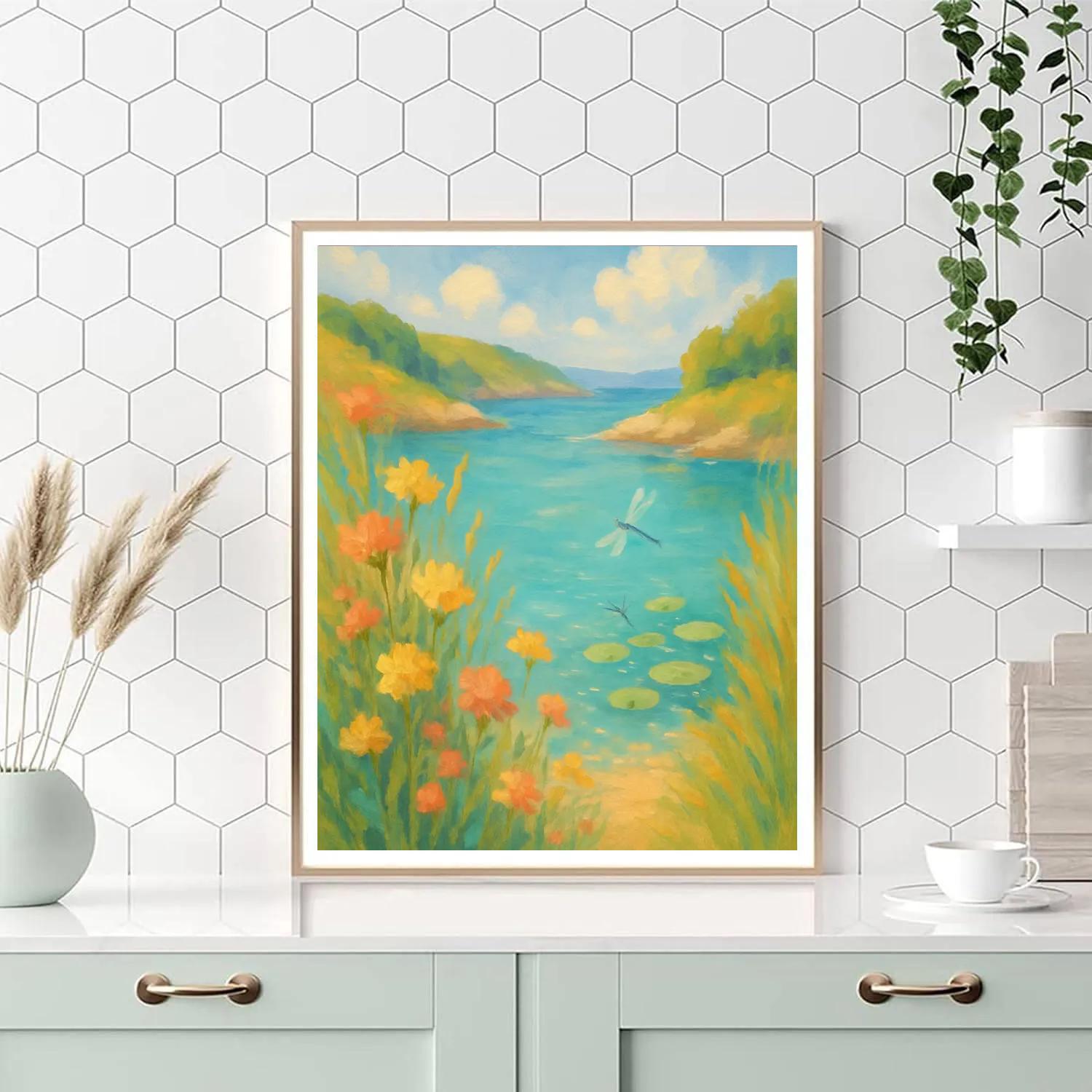 Wildflower Cove In Midday Calm Numbered painting kits
