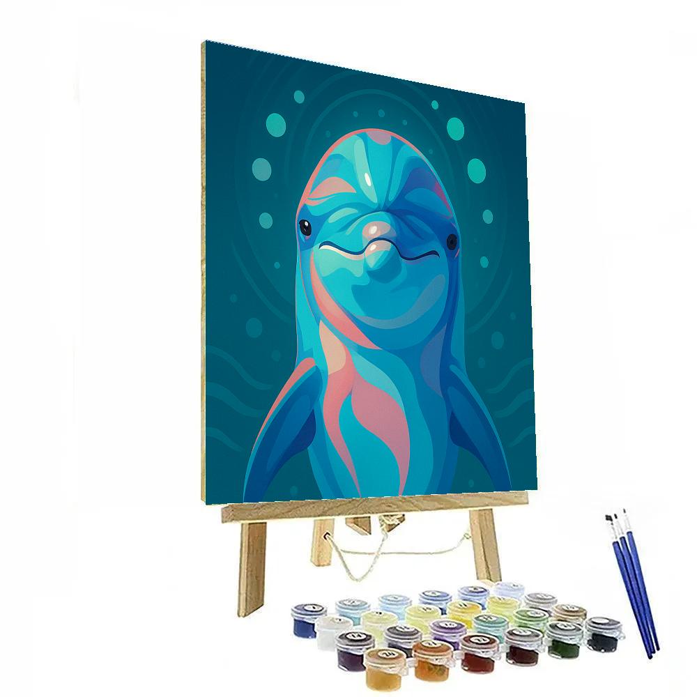 Royal Tide Dolphin Number painting