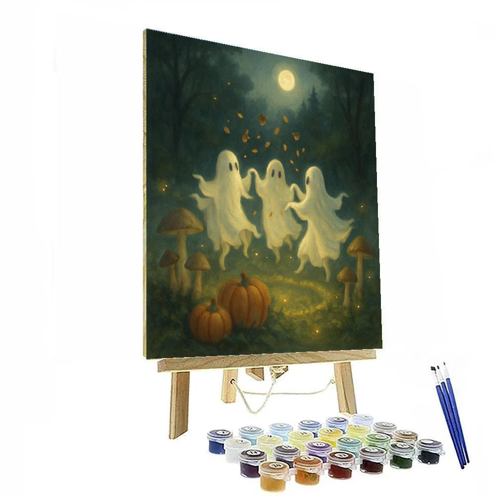 Mushroom Circle Of Whispering Spirits Paint by numbers art