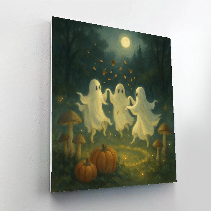 Mushroom Circle Of Whispering Spirits Paint by numbers art