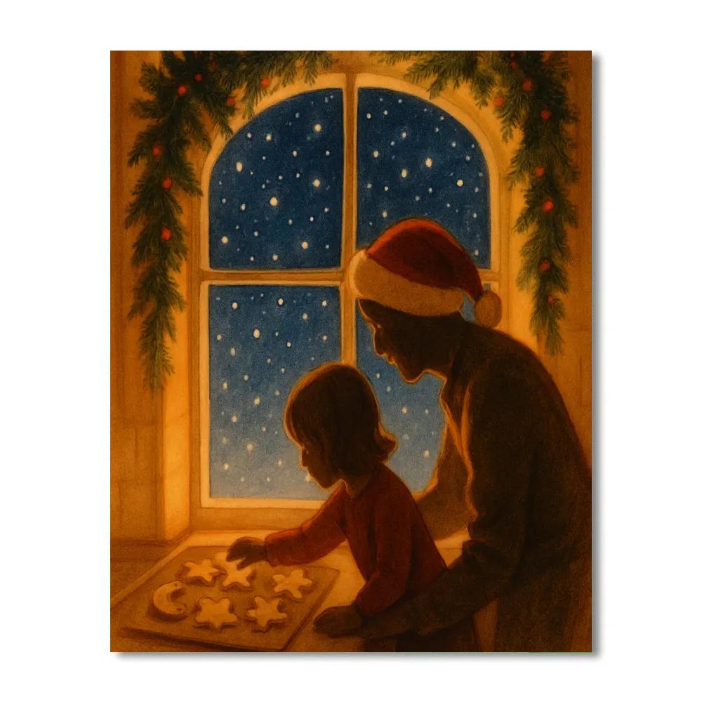 Celestial Cookies By The Window paint by color