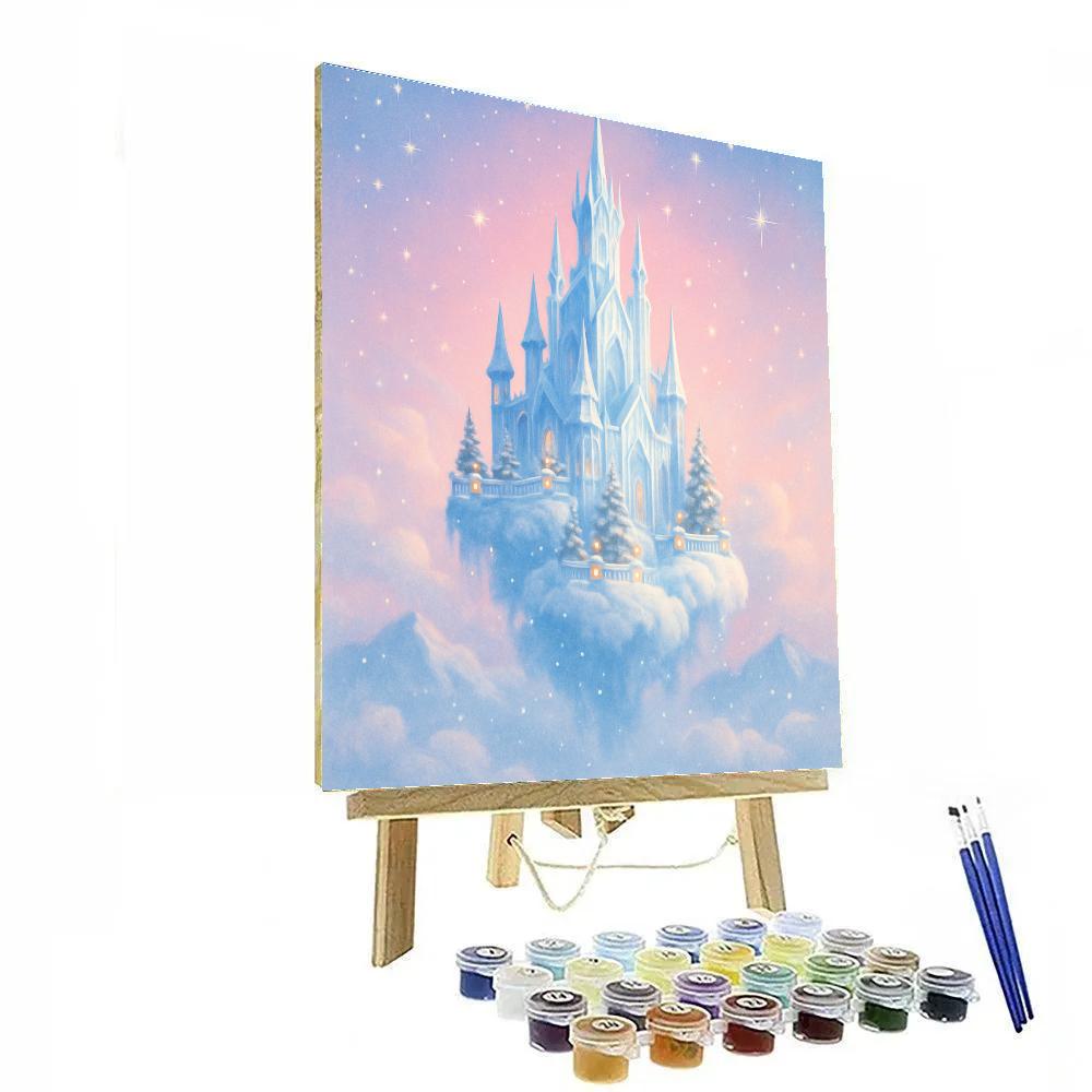 Icicle Castle Above The Clouds Painting by numbers kit