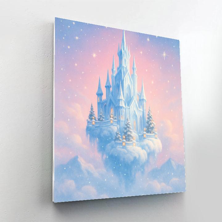 Icicle Castle Above The Clouds Painting by numbers kit