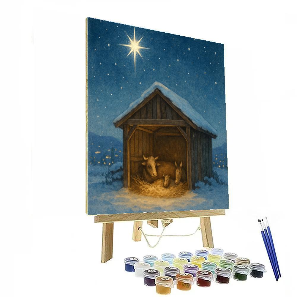 Starry Stable On The Edge Of Town Paint by numbers kits