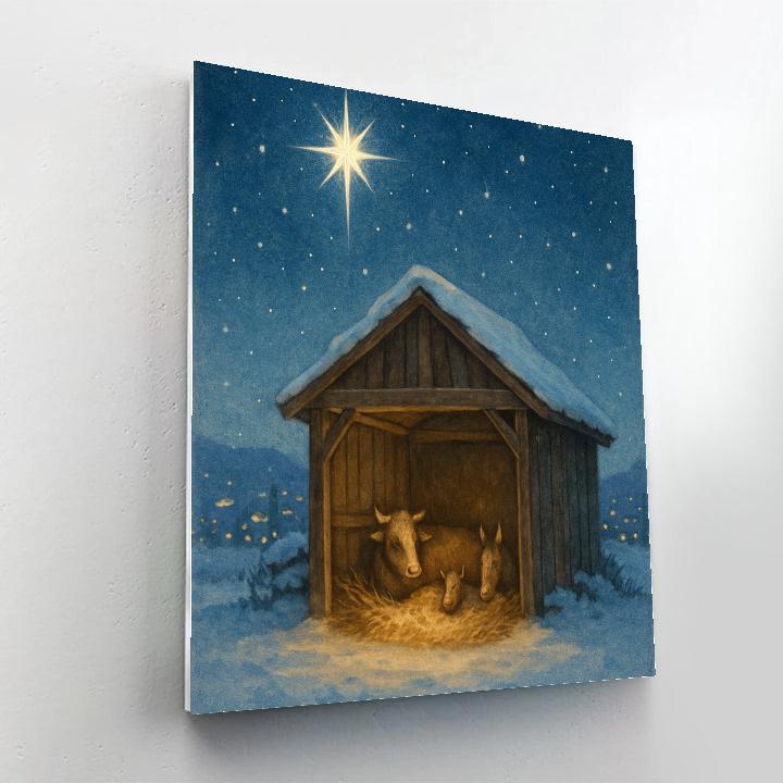 Starry Stable On The Edge Of Town Paint by numbers kits