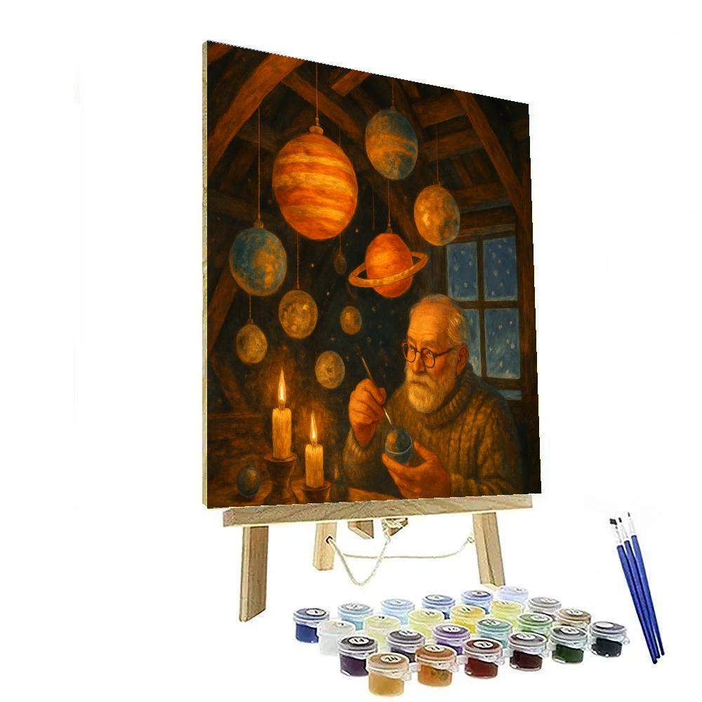 Galactic Ornament Workshop Attic DIY paint by numbers