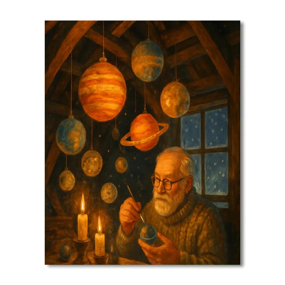 Galactic Ornament Workshop Attic DIY paint by numbers