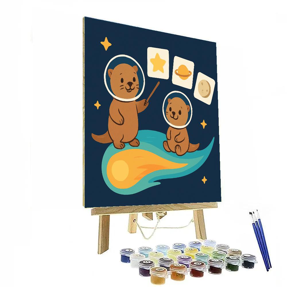 Comet Classroom With Astro Otters Paint by numbers kits