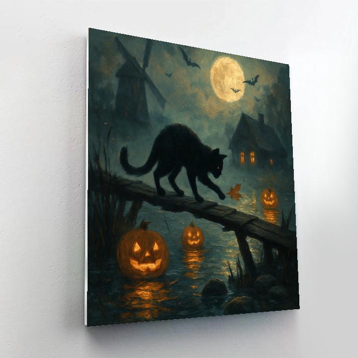 Lanterns Over The Saffron Marsh painting number kit
