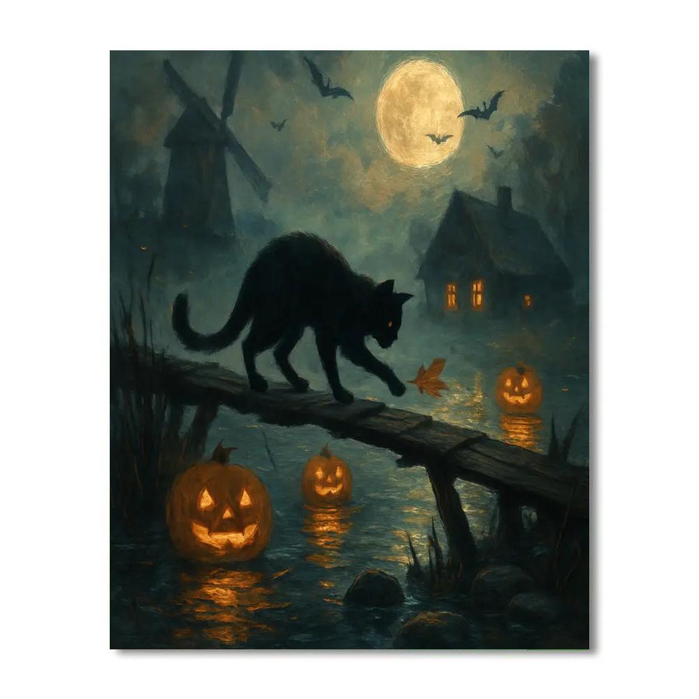 Lanterns Over The Saffron Marsh painting number kit