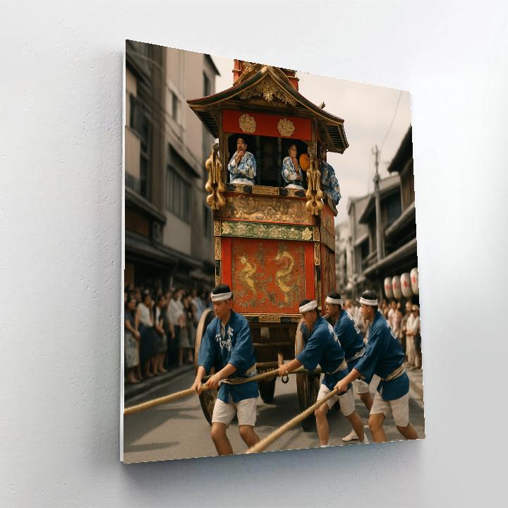Gion Matsuri Yamaboko Parade Kyoto DIY paint by numbers