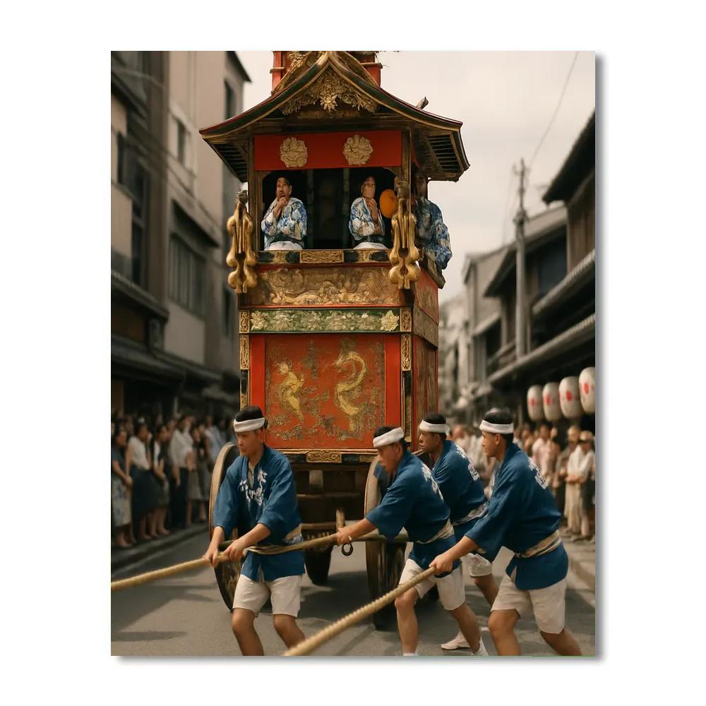 Gion Matsuri Yamaboko Parade Kyoto DIY paint by numbers