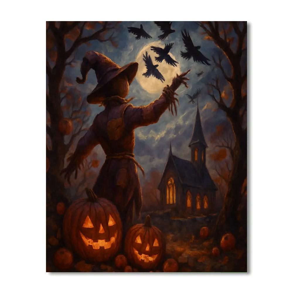 The Orchard Of Clockwork Ravens painting number kit