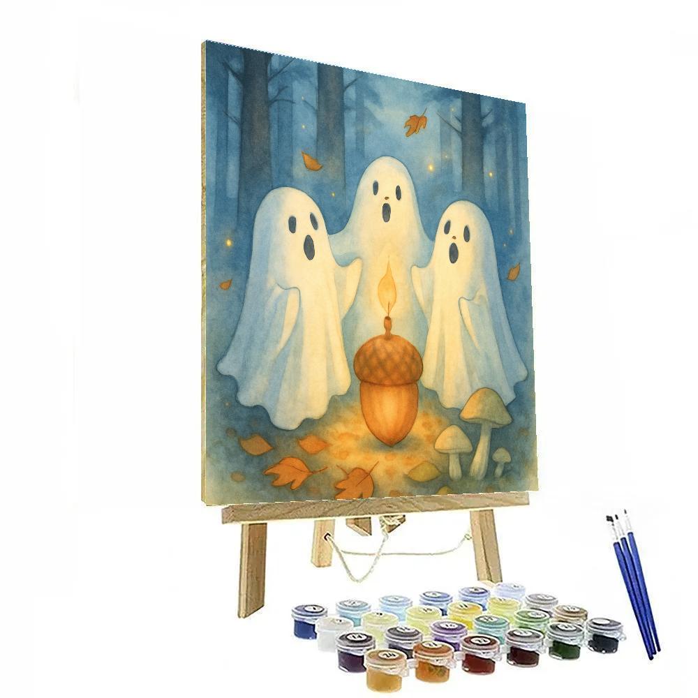 Ghost Choir In The Pine Hollow Paint by numbers kits