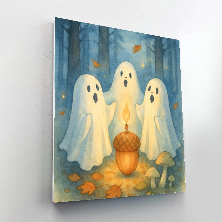 Ghost Choir In The Pine Hollow Paint by numbers kits