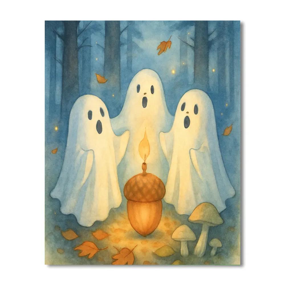 Ghost Choir In The Pine Hollow Paint by numbers kits